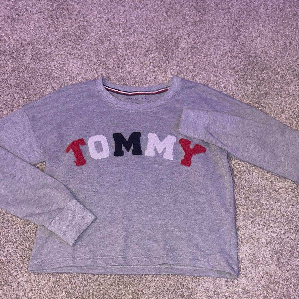 CROPPED TOMMY HILFIGER SIZE XS GRAY